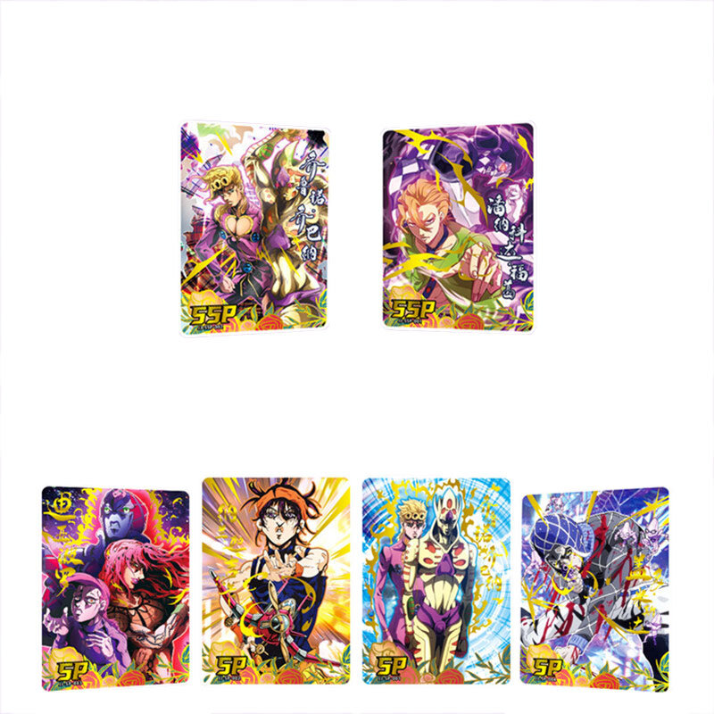 3/5Pcs 일본 애니메이션 조조의 기묘한 모험 JoJo 카드 문자 컬렉션 카드 취미 게임 수집품 선물