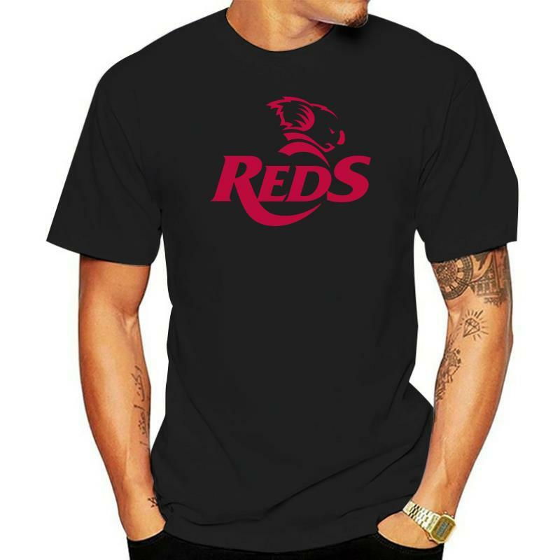 Camiseta masculina queensland reds rugby super league unissex t camisa personalizada impressa 100% algodão camisetas femininas top-3023D