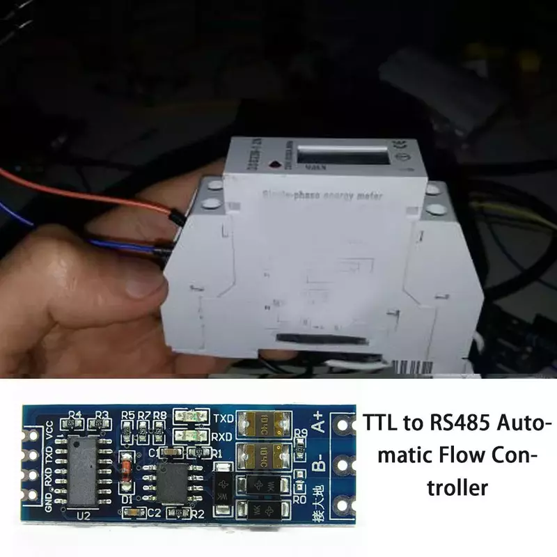 S485 para ttl módulo ttl para rs485 conversor de sinal 3v 5.5v isolado único chip de porta serial uart módulo de grau industrial leshp