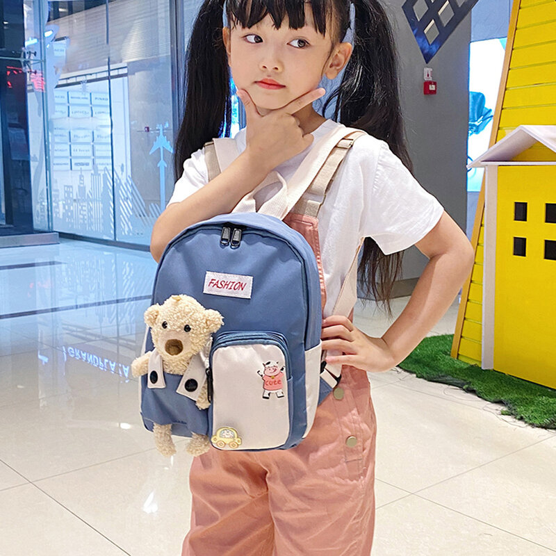 Crianças da moda bonito crianças mochilas kawaii crachá do jardim de infância meninos meninas saco de escola estudante sacos de livro marca designer mochila