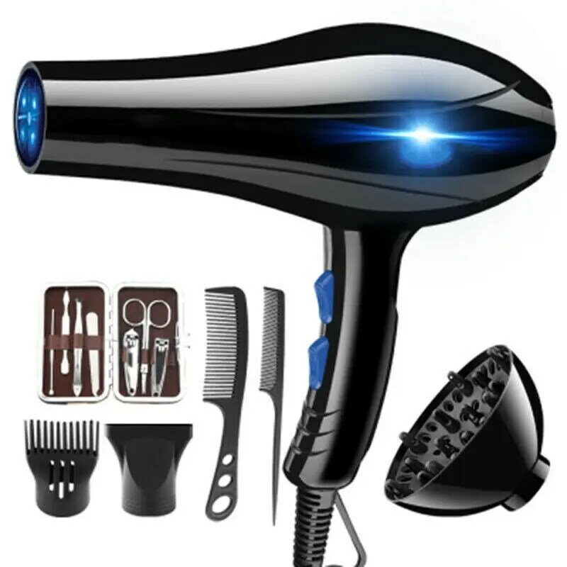 Hair Dryer Household High-power Blow Dryer Professional Salon Hairdressing Blow Canister Hot/Cold Air Styling Tools
