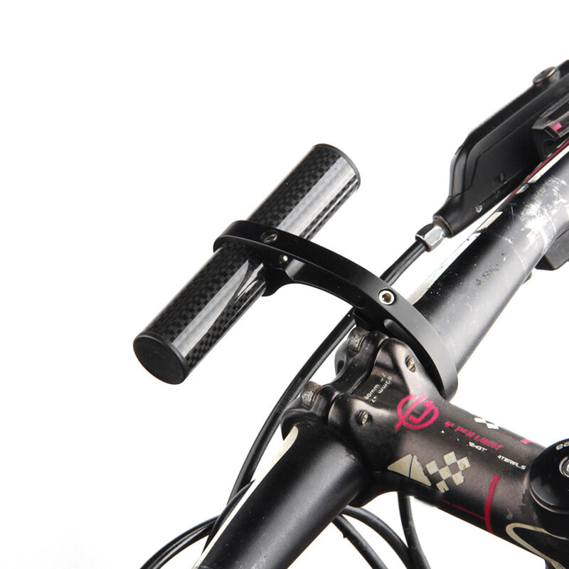10cm 알루미늄 합금 자전거 핸들 바 Extender 브래킷 자전거 전면 라이트 손전등 컴퓨터 홀더 확장 마운트 램프 지원