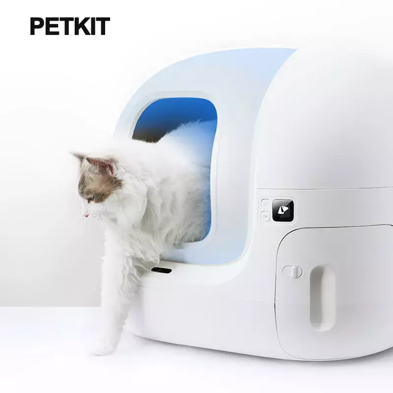 Kotak Sampah Kucing Peliharaan Cerdas 76L Toilet Pembersih Diri Otomatis untuk Kucing 2.4G Wi-Fi Remote Kontrol Aplikasi Toilet Nampan Kotak Pasir Kucing