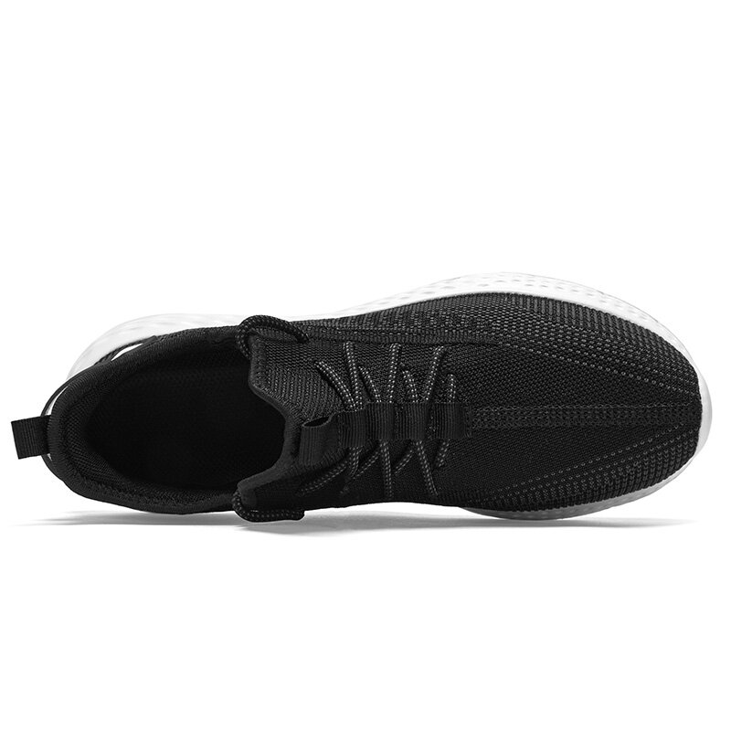 Sepatu Pria Gaya Baru Sneakers Pria Berjalan Luar Ruangan Bersirkulasi Jaring Ringan Sepatu Lari Sol Lembut Berenda Sepatu Tenis Masculino