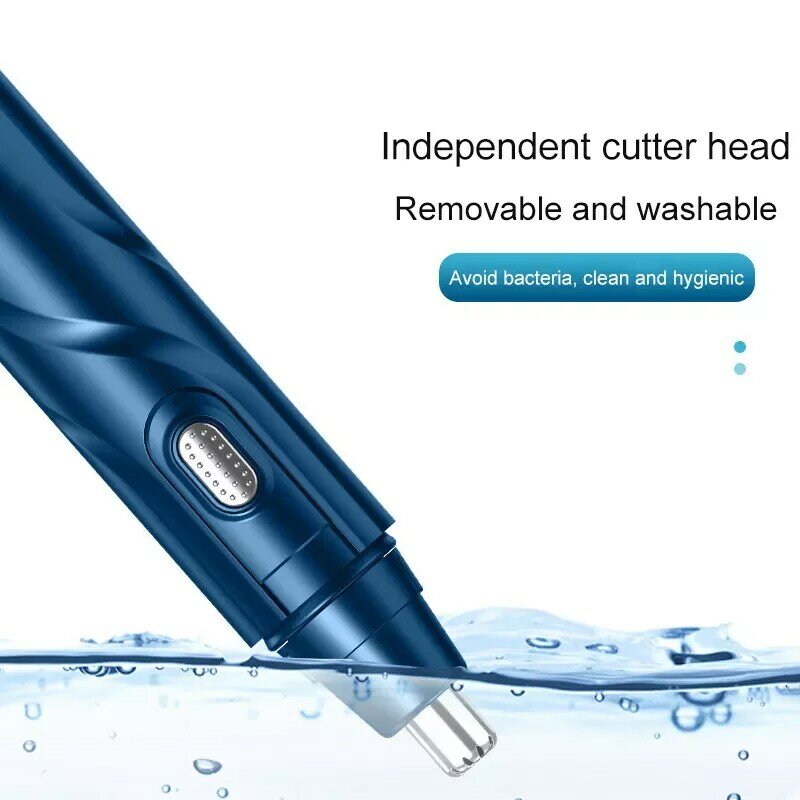 Battery Powered Electric Nose Hair Trimmer Men'S Nose Cleaning Hair Remover Men'S Artifact Rechargeable Nose Hair Scisso