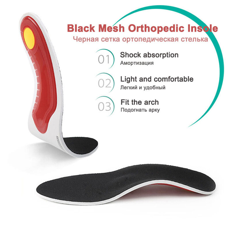 Semelles orthopédiques haut de gamme unisexe, Support d'arc en Gel 3D, pour femmes/hommes, douleur au pied