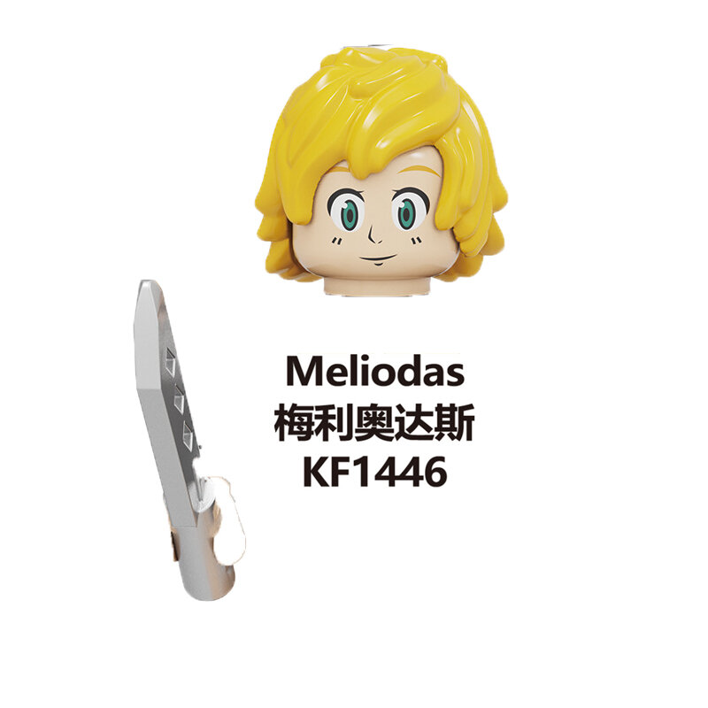 Kf6129The Zeven Hoofdzonden Cartoon Anime Serie Mini Figuren Meliodas Baned Dianed Bricks Speelgoed Bouwstenen Gemonteerd Model