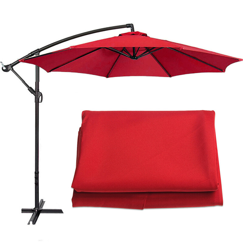 2.7/3M parasole panno sostituibile senza supporto giardino esterno Patio Banana ombrelloni copertura impermeabile ombra vela parasole baldacchino