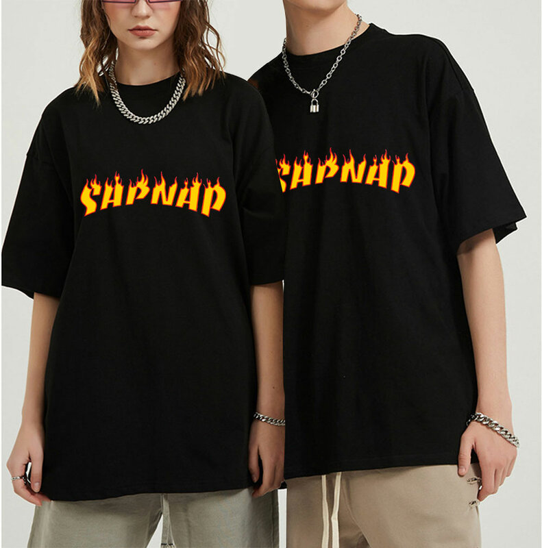 2022 modowe marzenie Sapnap Logo T koszula odzież w stylu Harajuku dla mężczyzn sen Smp zespół Merch koszulkę luźny hiphopowy sweter topy