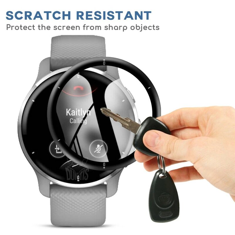 Pellicola protettiva per schermo morbido curvo 3D Smartwatch pellicola protettiva per schermo intero non accessori per orologi in vetro per Garmin Venu 2 Plus