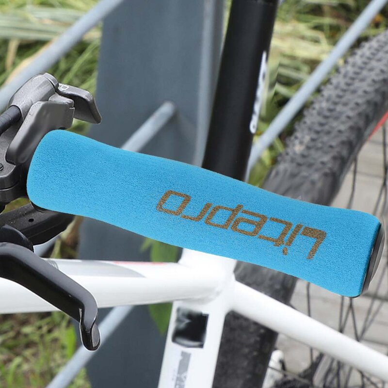1 Pair Bicycle Sponge Handlebar Grips MTB Removeable Plastic Ultralight Anti-skid Soft End Plugs Bike Anti-skid Handle Bar Grips