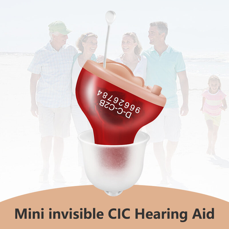 Mini invisível aparelho auditivo digital amplificador de som sem fio fones de ouvido pequenos auxiliares de orelha para seniores surdez difícil de dispositivo auditivo