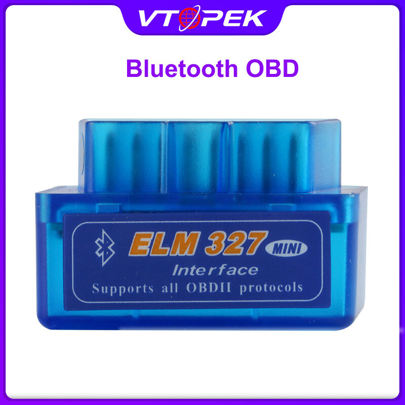 Vtopek Bluetooth Mini OBD2 Máy Quét OBD Xe Công Cụ Chẩn Đoán Mã Cho Android Tiếng Anh Phụ Kiện Xe Hơi
