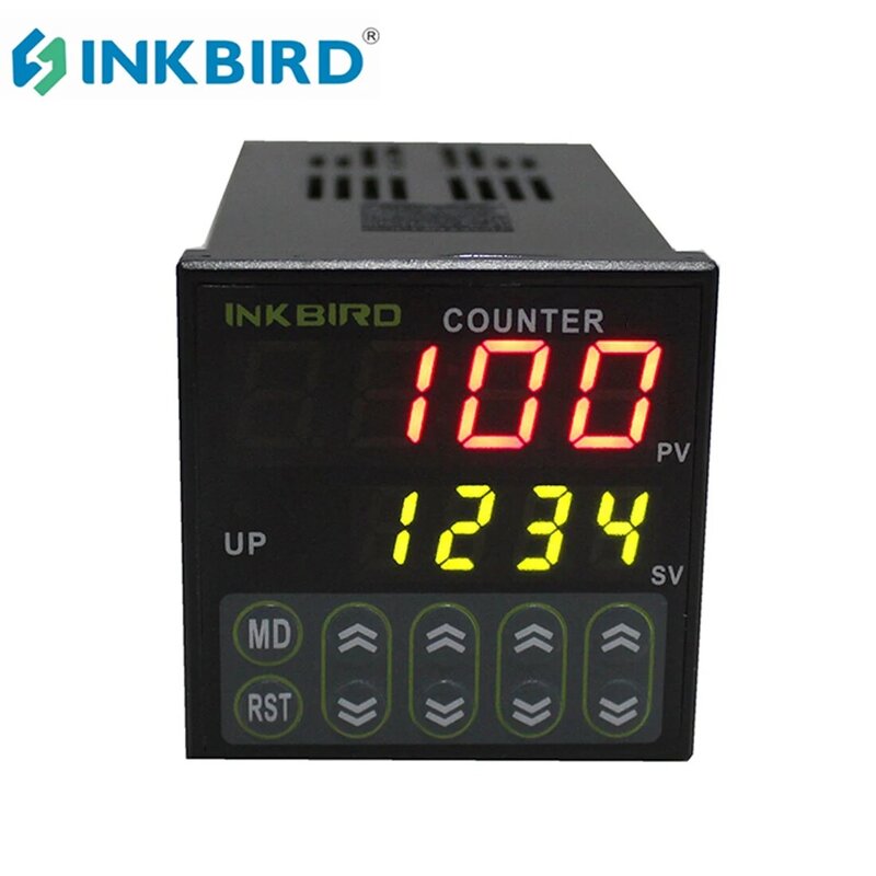 Inkbird 4-Digital Zähler Digital Preset Skala Zähler Controller Takt Schalter SSR Ausgang IDC-S1RH 100 zu 240V 50 bis 60Hz