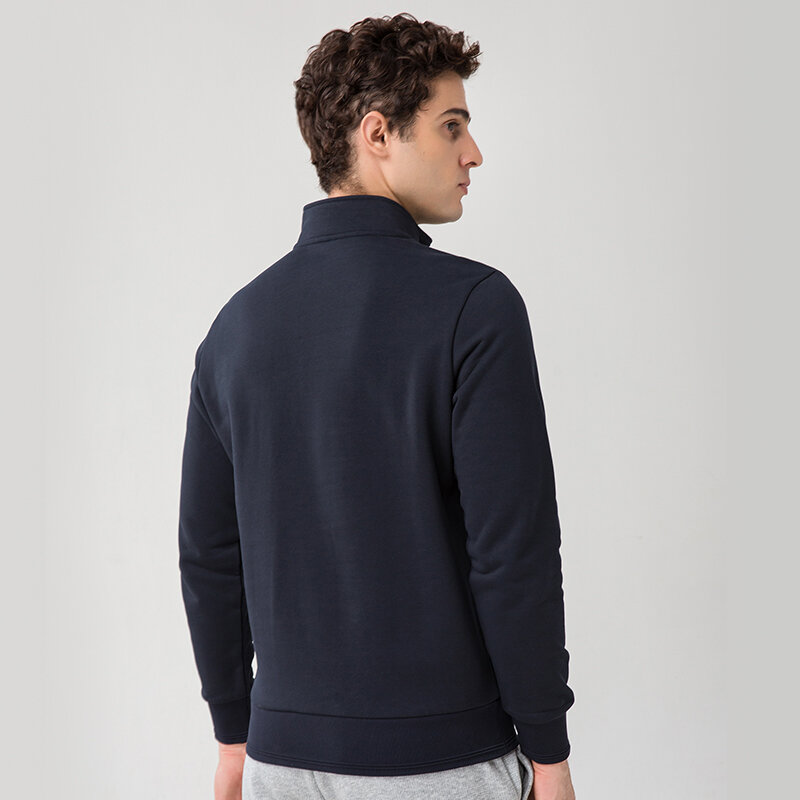 CHCH 2023 Casual Women's Sweater Long-sleeved Jacket Soft Elastic Turtleneck Zipper Pullover Men and Women Couple Sportswear