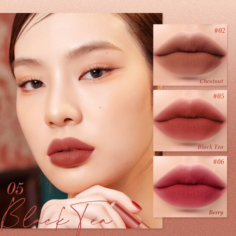 O.TWO.O 12 Warna Bibir Makeup Lipstik Lip Gloss Tahan Lama Kelembaban Kosmetik Lipstik Merah Bibir Matte Lipstik Tahan Air