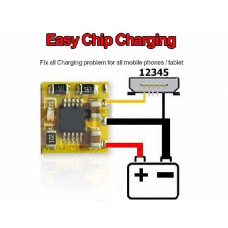 5Pcs/Lot ECC Easy Chip Charge Fix All Charger Problem For All Mobile Phones & Tablets PCB & IC Problem Not Charger