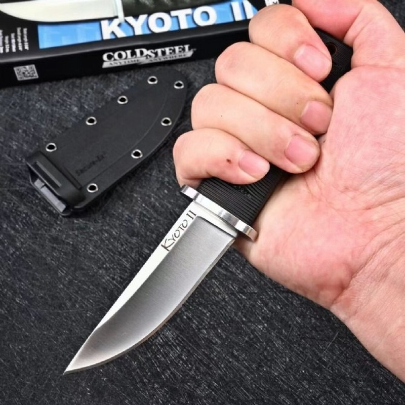 Cuchillo recto de acero frío de alta calidad, cuchillo militar samurái de defensa de seguridad para acampar al aire libre, de bolsillo EDC Tool-BY64