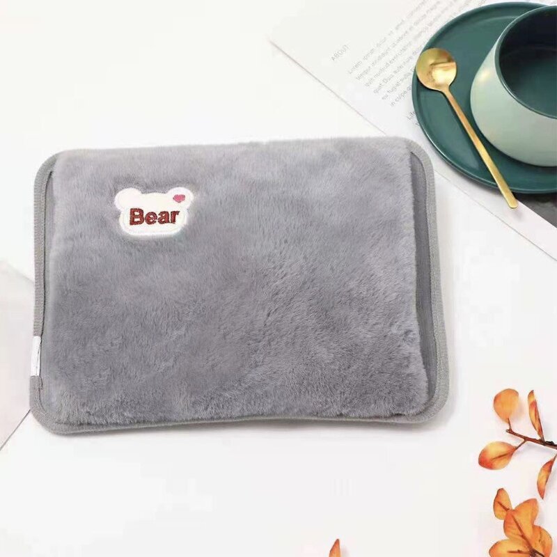 Cartoon Bear Electric Hot Water Bag EU Plug Rechargeable Warm Hand Pocket for Home Bedroom Office Keeping Warm Artifact Gift