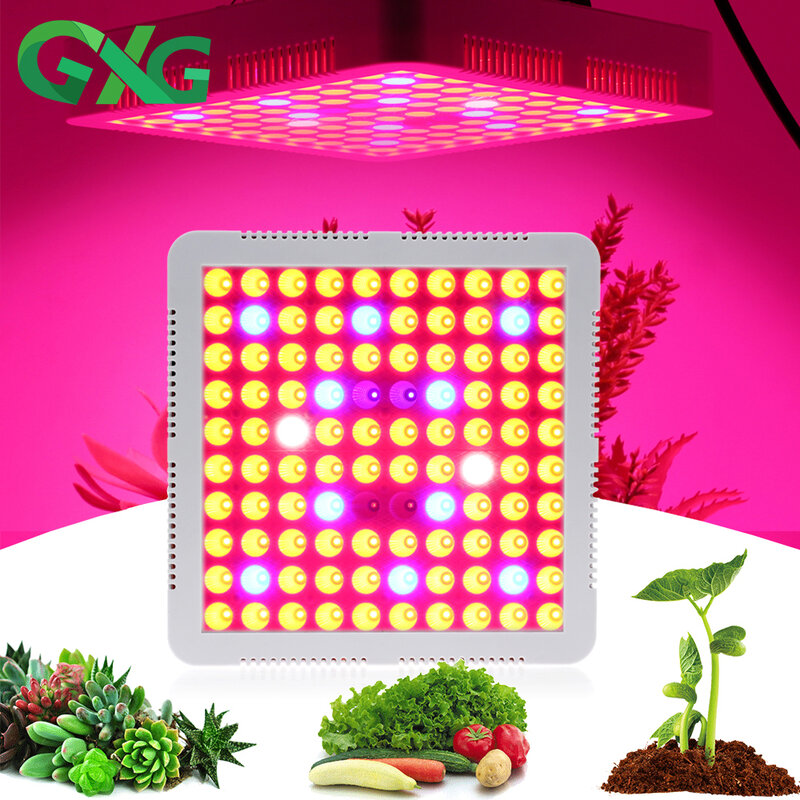 LED植物成長ランプ,1000W,AC85-265V 75W,フルスペクトル,屋内植物,温室,水耕栽培用