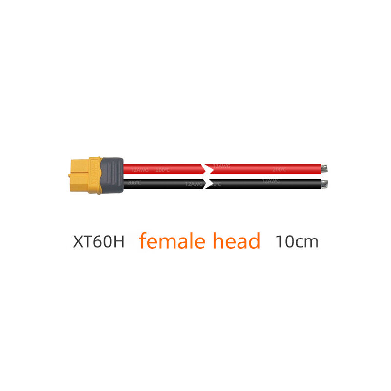 Venda quente xt60 com 10cm 14awg fio de silicone masculino fêmea bala conectores plugues para rc lipo bateria quadcopter multicopter