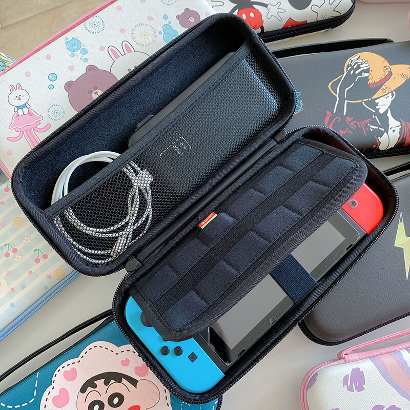 Bonita bolsa de almacenamiento de dibujos animados de Anime para Nintendo Switch, funda protectora de viaje Kawaii para Nintendo Switch, caja de consola de juegos