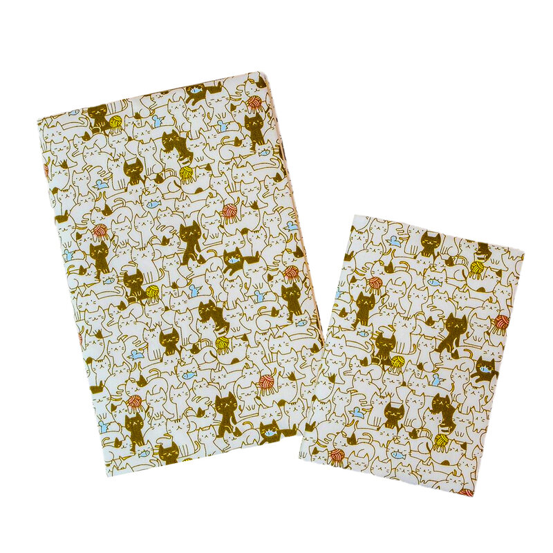 A5 a6 caderno original gato grande conjunto capa de tecido 100 folhas grade linha em branco interior bonito notebooks pode ser presente kawai forma