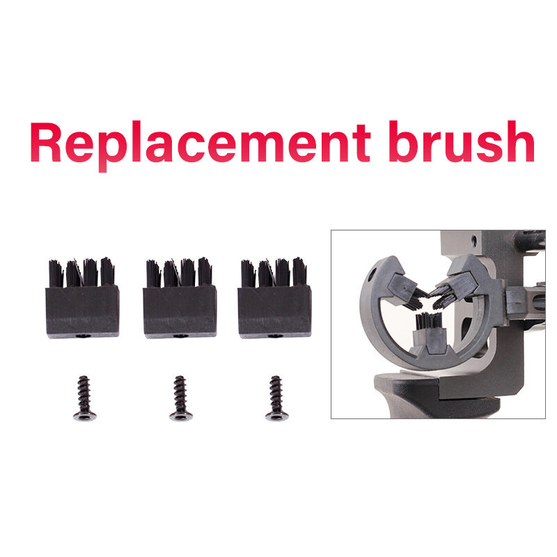 3 Pcs Arrow Rest Replacement Brush Replacements With Screw For Compound Bow Archery Bow Brush Set