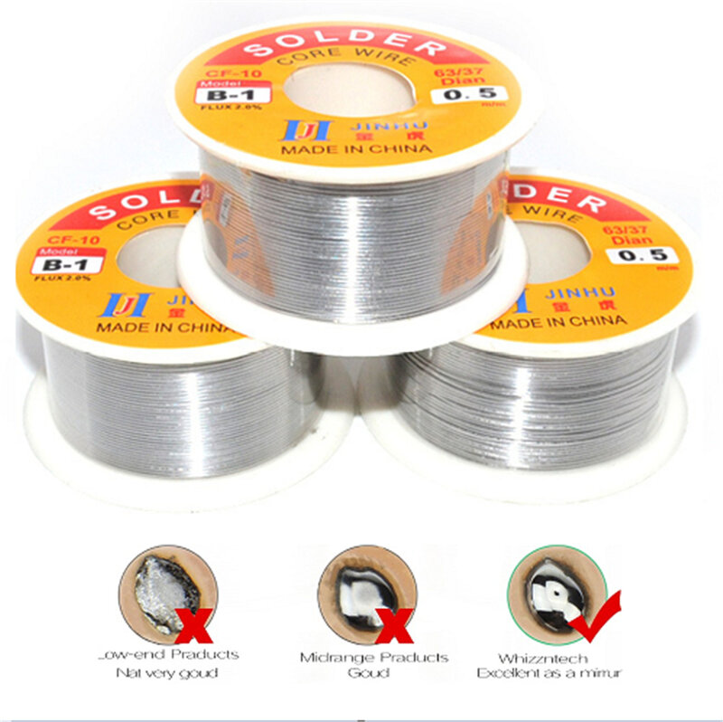 100g  Solder Wire 63/37 Tin Lead 1.2mm 2.0mm 0.5mm 0.6mm 0.8mm 1.0mm Rosin Core for Electrical repair, IC repair
