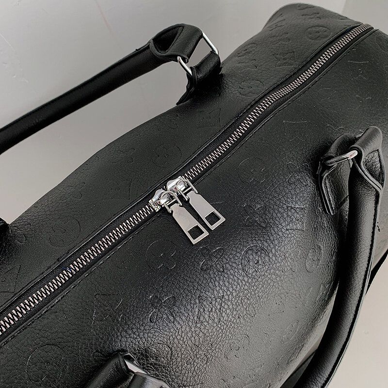 YILIAN Men's Handbag Leather briefcase Crocodile print casual cowhide bag Fashion trend one shoulder business bag