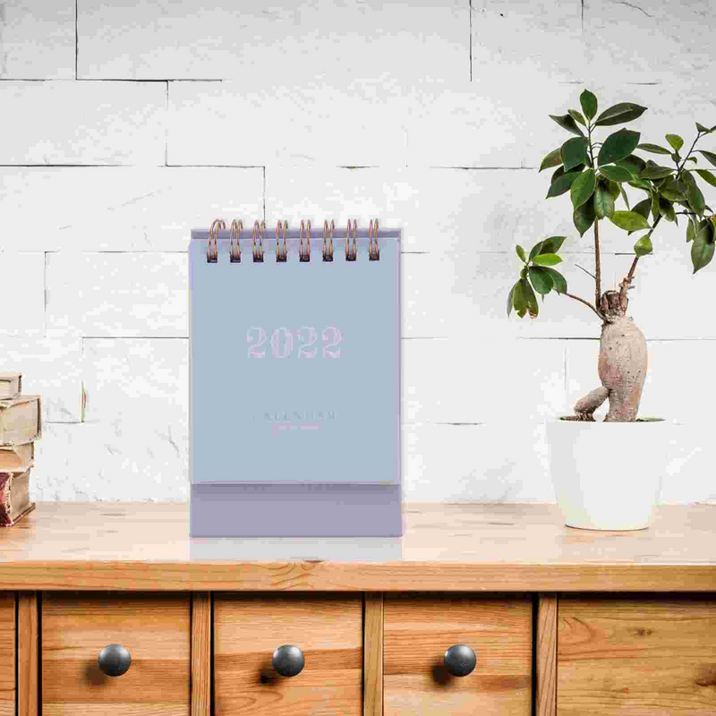 Mini calendrier 2021 accessoires de bureau, décorations de spirales pour Table mémo 2022