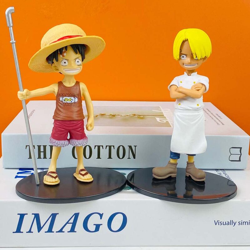 5 Buah Figur Anime One Piece Monyet D Luffy Roronoa Zoro Set Koleksi Figur Aksi 5 Hadiah One Piece Pvc untuk Anak-anak