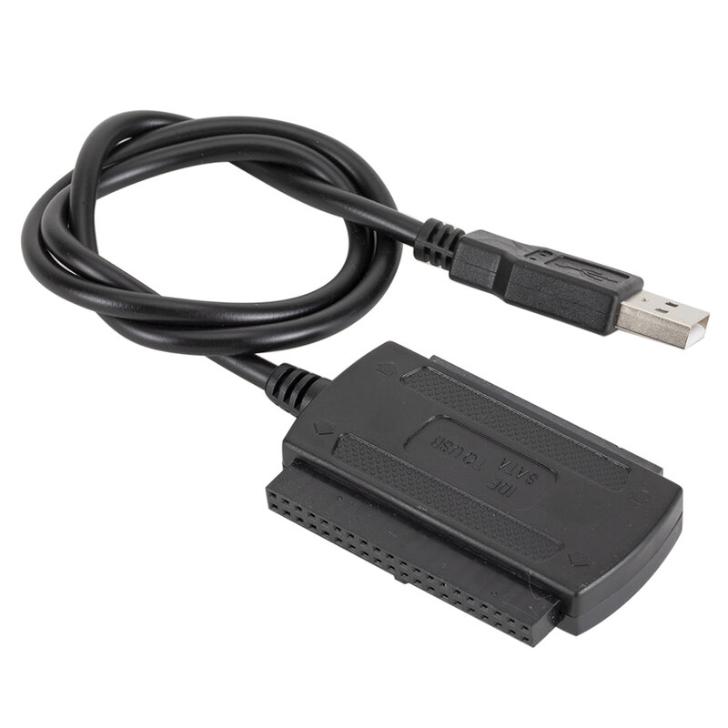 USB 2.0-SATA PATA IDE 케이블 하드 드라이브 어댑터 변환기 키트, 2.5 3.5 인치 SSD 용, 외부 AC 전원 어댑터 포함