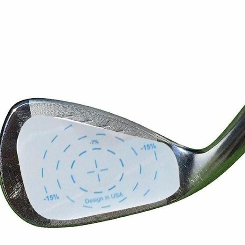 Fita adesiva de impacto para driver, adesivo de mira de impacto para treinamento de golfe, etiqueta auxiliar para woods, com gravador de batidas
