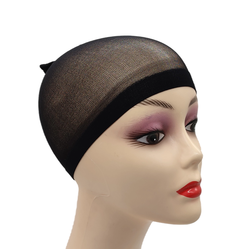 2pcs/bag Nylon Wig Cap Hairnets Stretchy Close End Super Extra Thin Skin Breathable Ventilated Nylon Mesh Nude Stocking Wig Cap