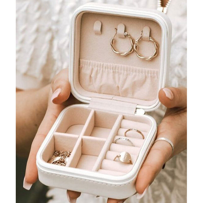 결혼식을 위한 미스터리 반지 상자 간단한 편지 인쇄 여성 보석 저장, 신부 들러리 보석 선물 상자 귀걸이 저장 상자
