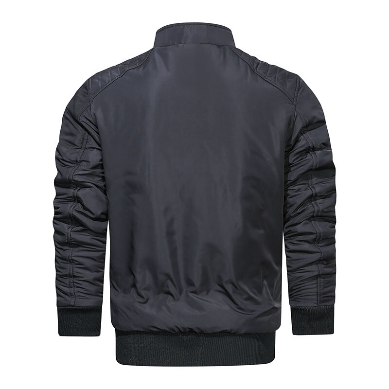 Men Winter Outwear Thick Warm Fleece Jacket Parkas Male Tactical Slim Fit Pilot Windproof Overcoat Mens 22SS New Bomber Coat