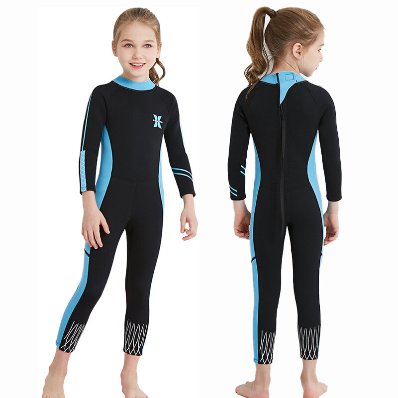Strój kąpielowy dla dzieci 2.5MM kombinezon neoprenowy dla Kid Girls Surfing kombinezon do nurkowania chłopcy nurkowanie głębokie nurkowanie stroje kąpielowe strój kąpielowy
