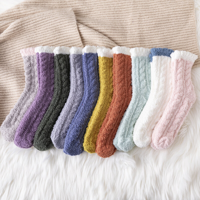 1 Pair Women Autumn Winter Cotton Socks Fashion Socks Personality Mid Tube Socks Solid Color Breathable Comfort Socks Women 2022