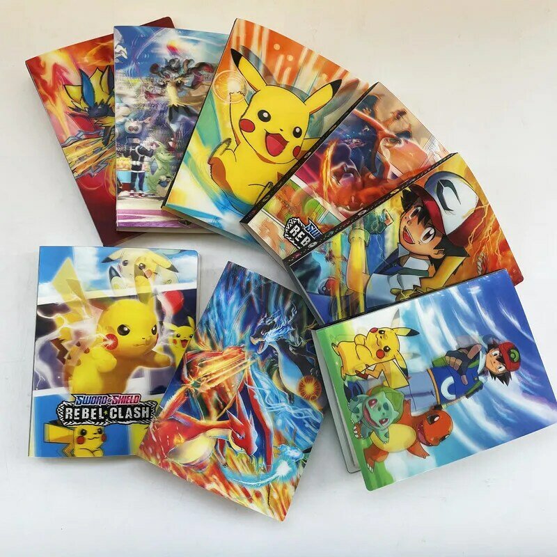3D New Arrival detektyw Pikachu Album 240 sztuk uchwyt Pokemon karty kolekcja Album Top załadowany List zabawki prezent dla dzieci