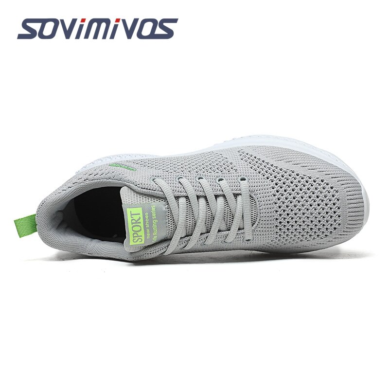 Mens Running Shoes Breathable Comfortable Sneakers Men Tennis Trainers Lightweight Casual Sports Shoes Male Lace-up Anti-slip