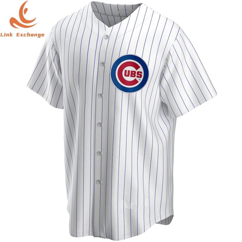 Qualidade superior nova chicago cubs homens jovens crianças camisa de beisebol costurado t camisa