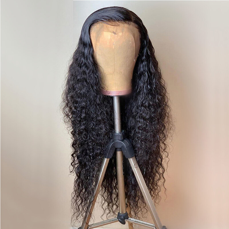 26 Polegada 180% densidade longa kinky encaracolado peruca dianteira do laço sintético para as mulheres com cabelo do bebê resistente ao calor do cabelo da fibra peruca de uso diário
