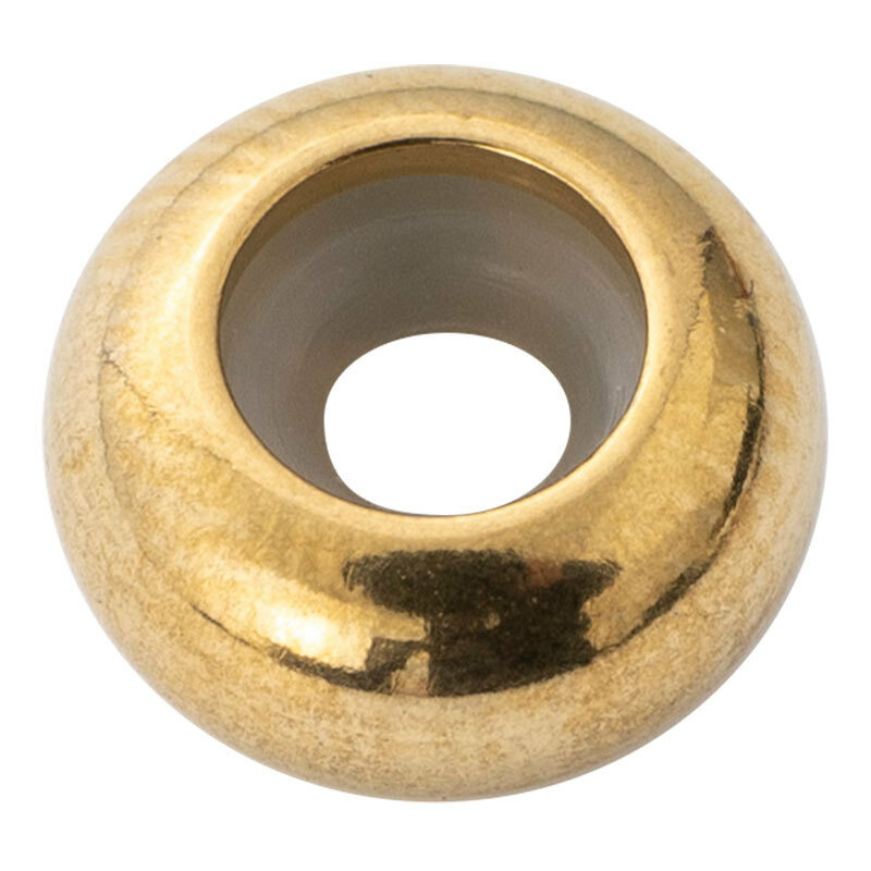 10 pçs buraco 2-2.5mm de aço inoxidável plana contas redondas silicone borracha espaçador liso rolha contas apto pulseira pulseira diy jóias