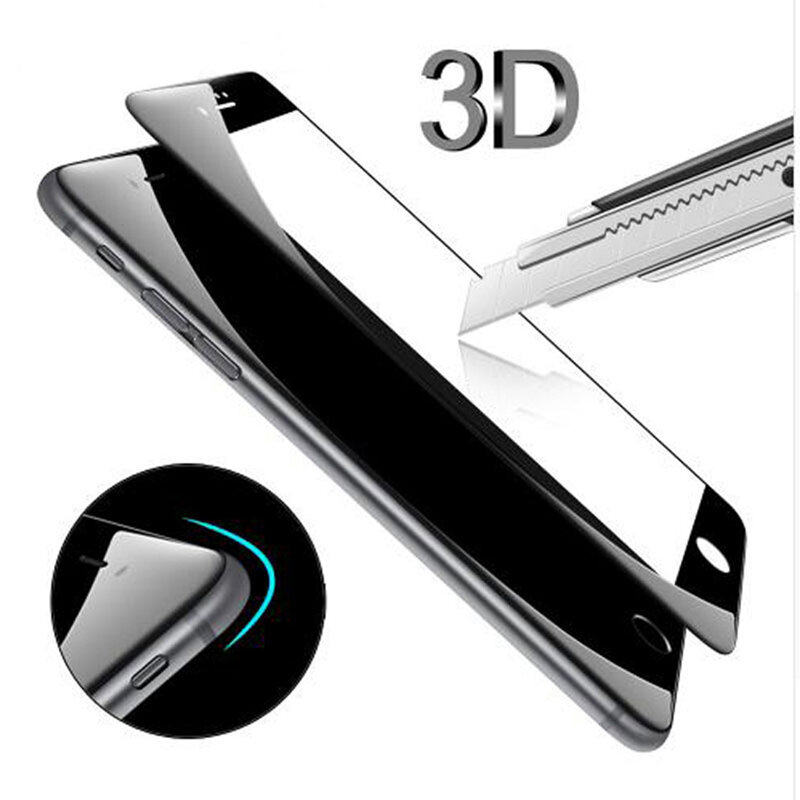 Protector de pantalla de cristal 3D para iphone 7 plus, 8, 6, 6s, xr, xs, x, 11, 12 pro, max, 12 mini