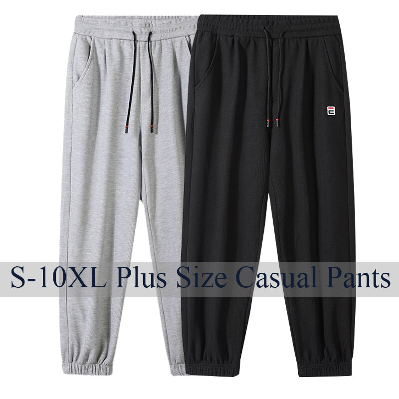 10XL المتضخم Sweatpants ركض الرجال سراويل تقليدية الرباط اللياقة البدنية رياضية صالات رياضية الركض حجم كبير بنطلون