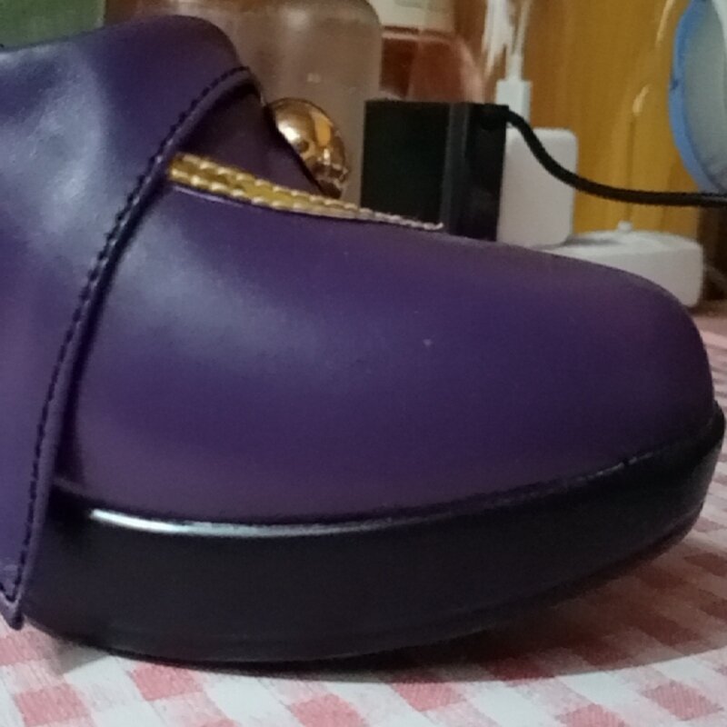 Keqing-zapatos Genshin Impact para Cosplay, calzado de tacón alto, para fiesta de carnaval, Halloween