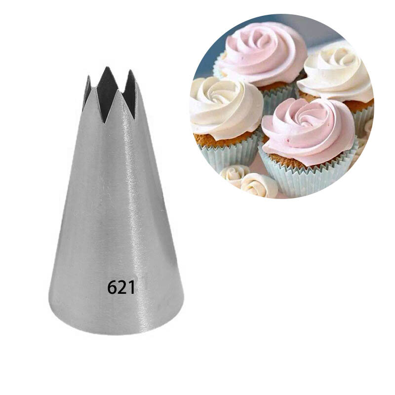 621 Open Star Piping Nozzle Confectionery Cake Decorating ...