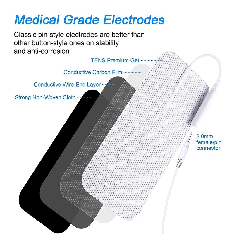 Dropshipping EMS Tens Electrode Pads Conductive Gel Pad Body Acupuncture Therapy Massager Tool Therapeutic Pulse Stimulator Pads