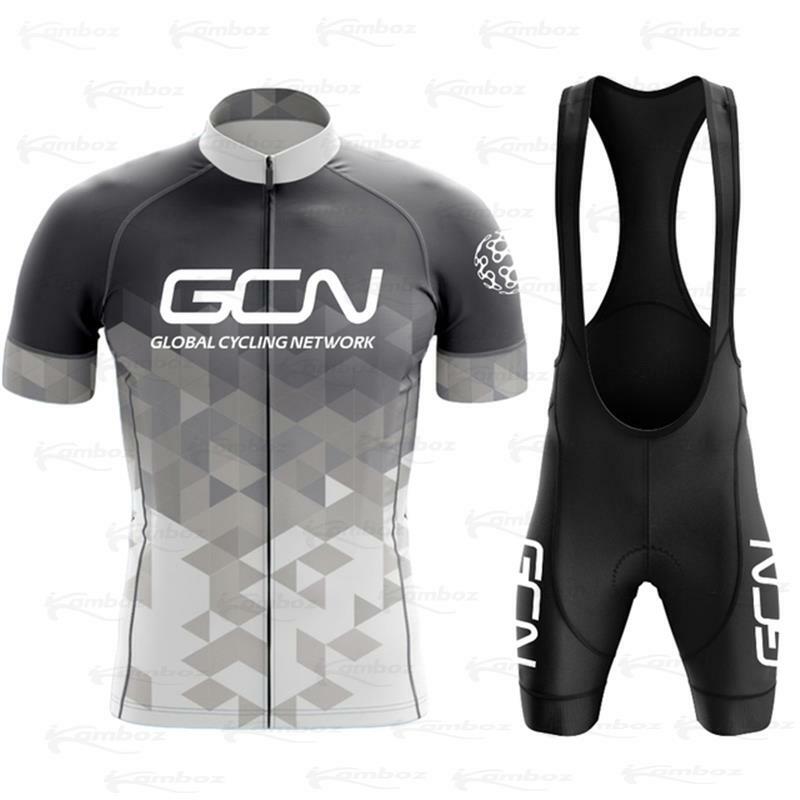2022 New GCN Men's Cycling Jersey Sets Bicycle Team Short Sleeve Maillot Ciclismo Kits Summer breathable Cycling Clothing 